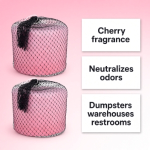 Quality Chemical Para Block Super cherry deodorant for Trash Can & Dumpster Deodorizer - 20lb. - (Pack of 2) - KRY-G20-2