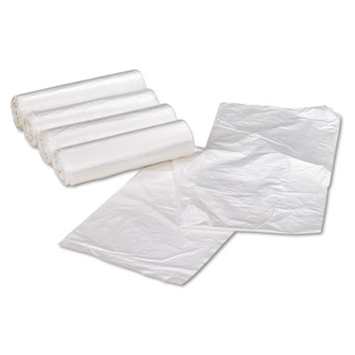 Can Liners, 33 gal, 11 mic, 33" x 40", Natural, 10 Bags/Roll