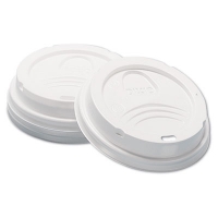 Dome Hot Drink Lids, WiseSize, Fits 8 oz Hot Cups, Plastic,