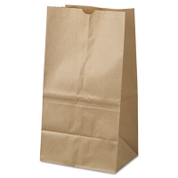 Grocery Paper Bags, 25# Squat Size, 40# Basis Weight, 8.25"