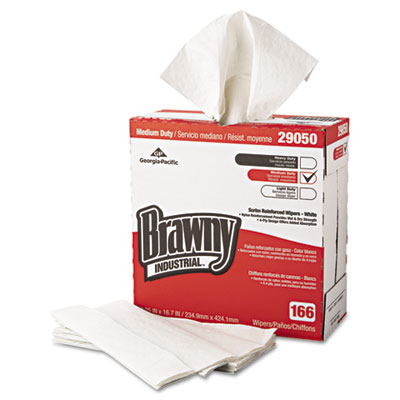 Medium Duty Scrim Reinforced Wipers, 4-Ply, 9.25 x 16.69, Un