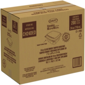 ClearPac SafeSeal Tamper-Resistant/Evident Containers, Domed