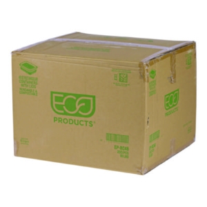 Renewable and Compostable Rectangular Deli Containers, 48 oz