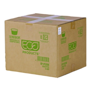 Renewable and Compostable Portion Cups, 2 oz, Plastic, Clear