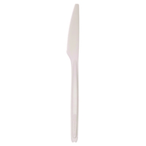 Cutlery for Cutlerease Dispensing System, Knife, Plastic, Wh
