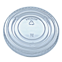 Kal-Clear/Nexclear Drink Cup Lids, Flat Lid with No Slot, Fi
