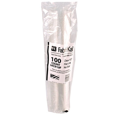 Kal-Clear/Nexclear Drink Cup Lids, Flat Lid with No Slot, Fi