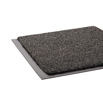 Rely-On Olefin Indoor Wiper Mat, Rectangular, Charcoal Gray