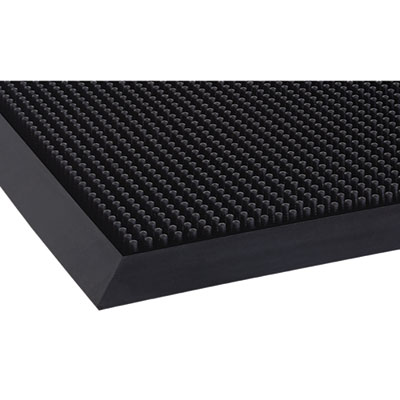 Mat-A-Dor Entrance Scraper Mat, Black Fingertip Textured Rub