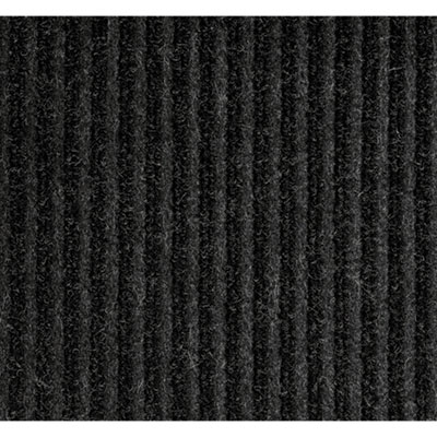 Needle-Rib Wiper/Scraper Mat, Rectangular, Charcoal Gray Rib
