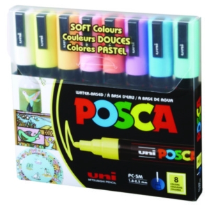 Water-Based Paint Markers, Medium Bullet Tip, 1.8 mm/2.5 mm,