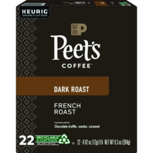 French Roast Coffee K-Cups, 22/box