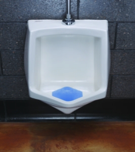 Wave 3D Urinal Deodorizer, Cotton Blossom Scent, Blue, 10/Bo