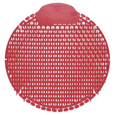 Slant7 with Terminator Urinal Screen, Forest Scent, Red, 30/
