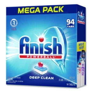 Powerball Dishwasher Tabs, Fresh Scent, 94/Box, 4 Boxes/Cart