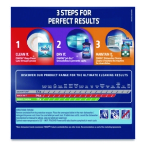 Powerball Dishwasher Tabs, Fresh Scent, 94/Box, 4 Boxes/Cart