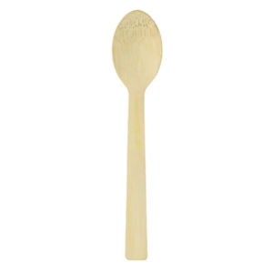 Bamboo Cutlery, Mediumweight Spoon, Paper, Light Golden, 100