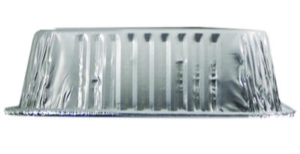 8" Square Cake Pan, 7.88 x 7.88 x 1.31, Silver, Aluminum, 50