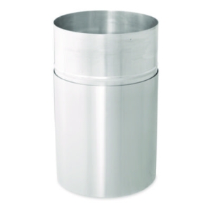 Atrium Aluminum Container with Liner, 35 gal, Aluminum, Sati