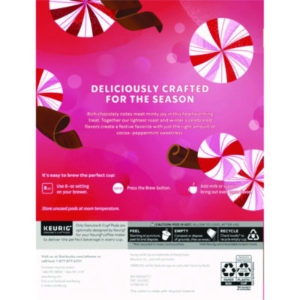 Peppermint Mocha K-Cup, 22/Box, 4/Carton