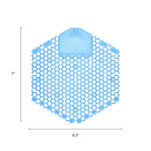 Wave 3D Urinal Deodorizer, Cotton Blossom Scent, Blue, 10/Bo