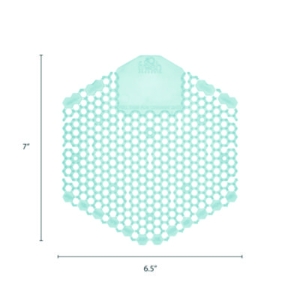 Wave 3D Urinal Deodorizer, Ocean Mist Scent, Blue, 10/Box