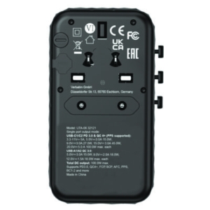 UTA-06 Gan III Universal Travel Adapter, (2) USB-A/(2) USB-C