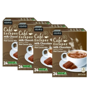 Cafe Escapes Milk Chocolate Hot Cocoa K-Cups, 96/carton
