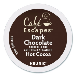 Cafe Escapes Dark Chocolate Hot Cocoa K-Cups, 24/box