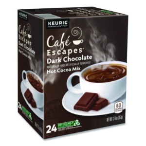 Dark Chocolate Hot Cocoa K-Cups, 24/box, 4 Box/carton