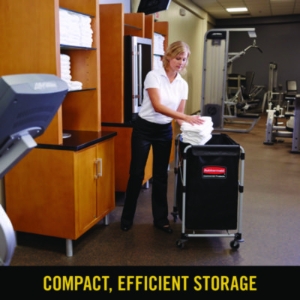 One-Compartment Collapsible X-Cart, Synthetic Fabric, 4.98 c
