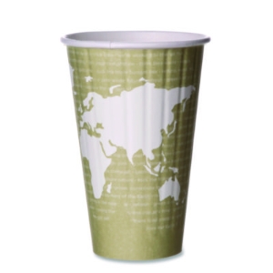 World Art Renewable and Compostable Insulated Hot Cups, 16 o