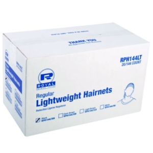 Lightweight Latex-Free Hairnets, Nylon, 24", Black, 144/Box,