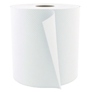Select Roll Paper Towels, 1-Ply, 7.88" x 1,000 ft, White, 6/