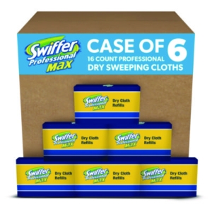 Max/XL Dry Refill Cloths, 17.88 x 10, White, 16/Box, 6 Boxes