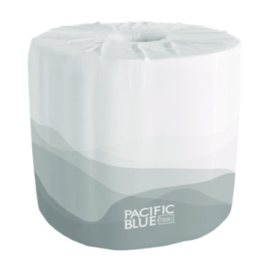 Pacific Blue Basic Bathroom Tissue, Septic Safe, 2-Ply, Whit