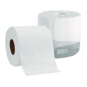 Pacific Blue Basic Bathroom Tissue, Septic Safe, 2-Ply, Whit