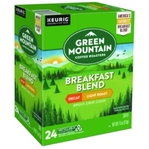 Breakfast Blend Decaf Coffee K-Cups, 24/box