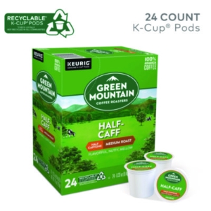 Half-Caff Coffee K-Cups, 24/box