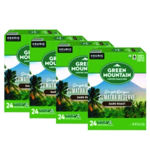 Fair Trade Organic Sumatran Extra Bold Coffee K-Cups, 96/car