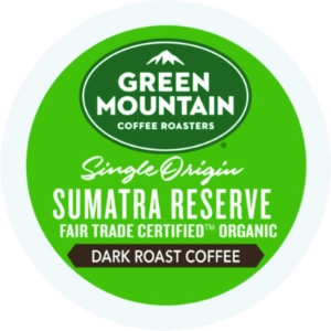 Fair Trade Organic Sumatran Extra Bold Coffee K-Cups, 96/car