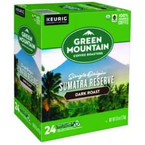 Fair Trade Organic Sumatran Extra Bold Coffee K-Cups, 96/car