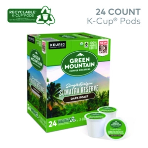Fair Trade Organic Sumatran Extra Bold Coffee K-Cups, 96/car
