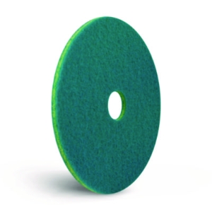 SmartScrub Floor Pad, 20" Diameter, Blue/Yellow, 5/Carton