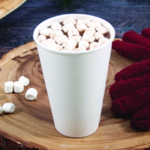 Thermoguard Insulated Paper Hot Cups, 16 oz, White Sustainab