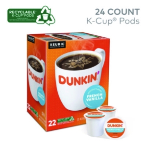 K-Cup Pods, French Vanilla, 22 Pods/Box