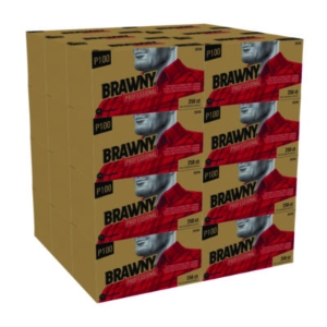 All Purpose Wipers, 1-Ply, 9 x 10.25, Brown, 250 Wipers/Box,