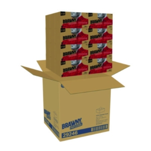All Purpose Wipers, 1-Ply, 9 x 10.25, Brown, 250 Wipers/Box,