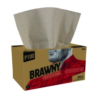 All Purpose Wipers, 1-Ply, 9 x 10.25, Brown, 250 Wipers/Box,