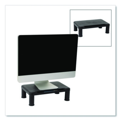 Quality Cleaning Supply - Adjustable Rectangular Monitor Stand, 14.5